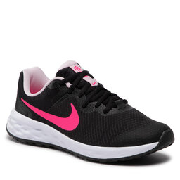 Nike Topánky Nike Revolution 6 Nn (GS) DD1096 007 Black/Hyper Pink/Pink Foam