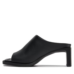 

Шльопанці Tommy Jeans Tjw Leather Mid Heel EN0EN02382 Black BDS, Чорний