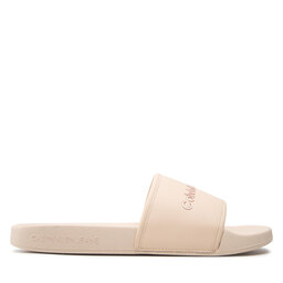 

Шльопанці Calvin Klein Jeans Slide Bold Institutional YW0YW00720 Tuscan Beige/Pink Blush 0GD, Бежевий