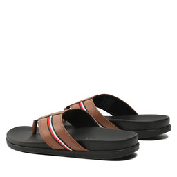 

В'єтнамки Tommy Hilfiger Leather Toe Post Sandal FM0FM04460 Winter Cognac GVI, Коричневий