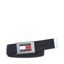 Tommy Jeans Pasek Męski Tommy Jeans Tjm Heritage Webbing 3.5 AM0AM12342 Czarny