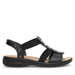 Rieker Sandály Rieker 64580-00 Černá