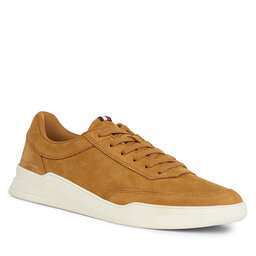 Tommy Hilfiger Snīkeri Tommy Hilfiger Elevated Cupsole Nubuck FM0FM04933 Desert Khaki GWJ