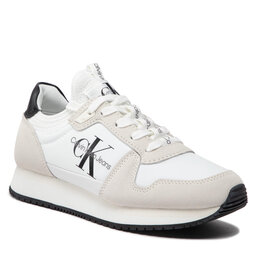 Calvin Klein Jeans Αθλητικά Calvin Klein Jeans Runner Sock Laceup Ny-Lth YW0YW00832 Bright White YAF