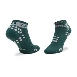 

Низькі жіночі шкарпетки Compressport Pro Racing Socks V3.0 Run Low PRSV3-RL-110 Silner Pine/White, Зелений