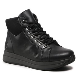 Rieker Īsie zābaki Rieker N4509-00 Schwarz