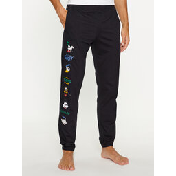 United Colors Of Benetton United Colors Of Benetton Pidžama hlače 3VR54F00K Crna Regular Fit