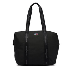 Tommy Jeans Handtasche Tommy Jeans Tjw Ess Daily Tote AW0AW19039 Schwarz