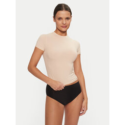 Dorina Dorina Marškinėliai Noa FXTO0015MI116 Smėlio Slim Fit