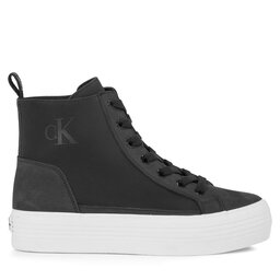 

Снікерcи Calvin Klein Jeans Bold Vulc Mid Flatform Laceup Wn YW0YW01270 Black/Bright White BEH, Чорний