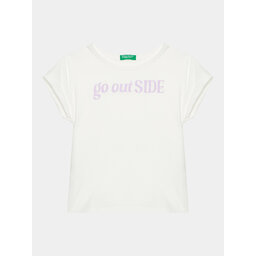 United Colors Of Benetton United Colors Of Benetton T-Shirt 3096C10C1 Weiß Regular Fit