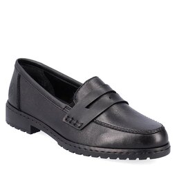 Rieker Mokasíny Rieker 51867-00 Schwarz / Schwarz / Schwarz 00
