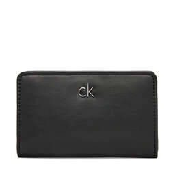 Calvin Klein Portafoglio grande da donna Calvin Klein Ck Re-Lock Medium Bifold LV04F1033G Nero