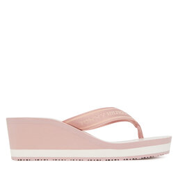 Tommy Hilfiger Σαγιονάρες Tommy Hilfiger Th Stripes Wedge Beach Sandal FW0FW08521 Ροζ