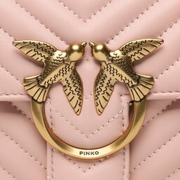 

Сумка Pinko Love Lady Puff Mini Cl PE 22 PLTT 100044 A0GK Cipria/Antique Gold O81Q, Рожевий