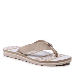 Tommy Hilfiger Flip flop Tommy Hilfiger Th Monogram Essential Sandal FW0FW07162 Sandalwood RBT
