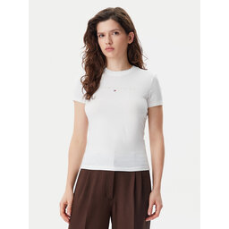 Tommy Jeans Tommy Jeans Camiseta Tonal Linear DW0DW20315 Écru Slim Fit