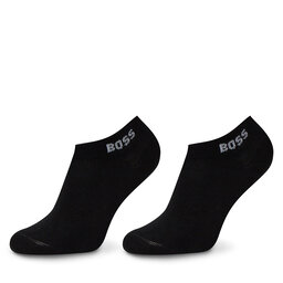 BOSS Sada 2 párů dámských nízkých ponožek BOSS 50502054 Černá