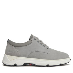 Tommy Hilfiger Sneakersy Tommy Hilfiger Casual Hilfiger Hybrid Suede FM0FM04996 Srebrny