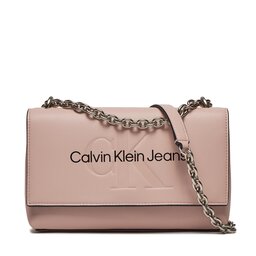 Calvin Klein Jeans Дамска чанта Calvin Klein Jeans Sculpted Ew Flap Conv25 Mono K60K611866 Розов