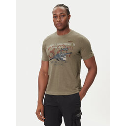 Aeronautica Militare Aeronautica Militare Póló 252TS2472UJ00708 Khaki Regular Fit
