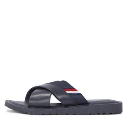 

Шльопанці Tommy Hilfiger Core Hilfiger Lth Criss C Sandal FM0FM05010 Desert Sky DW5, Cиній