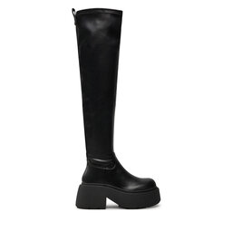 Buffalo Kozaki Buffalo Vicious Stretch Overknee 1223076 Czarny