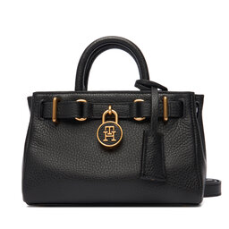 Tommy Hilfiger Сумка Tommy Hilfiger American Icon Micro Tote Leather AW0AW18167 Чорний