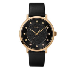 Timex Часовник Timex Crystal TW2U41200 Black/Gold