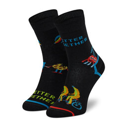 Happy Socks Ilgos Vaikiškos Kojinės Happy Socks KUME01-9300 Juoda