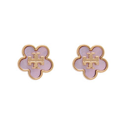Tory Burch Сережки Tory Burch Mop Stud Earrings 157351 Рожевий