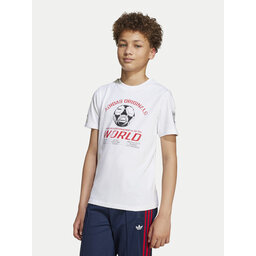 adidas adidas Marškinėliai Graphic JV7694 Balta Regular Fit