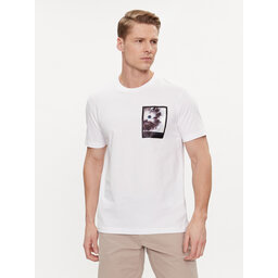 Calvin Klein Calvin Klein T-Shirt Framed Flower Graphic K10K112492 Weiß Regular Fit