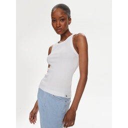Calvin Klein Jeans Calvin Klein Jeans Top Variegated J20J223104 Weiß Slim Fit