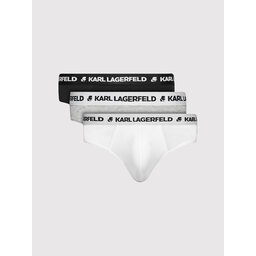 KARL LAGERFELD KARL LAGERFELD Σετ σλιπ 3 τμχ. Logo 211M2103 Έγχρωμο