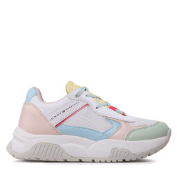 

Снікерcи Tommy Hilfiger Low Cut Lace-Up Sneaker T3A9-32740-1470 S White/Multicolor, Кольоровий