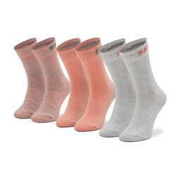 Skechers 3 pares de calcetines altos para niño Skechers SK41053 Flamingo Mouline 4334
