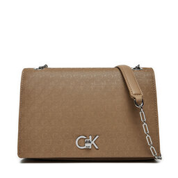 Calvin Klein Дамска чанта Calvin Klein Ck Medium Conv Shoulder Bag_Mono K60K613138 Кафяв