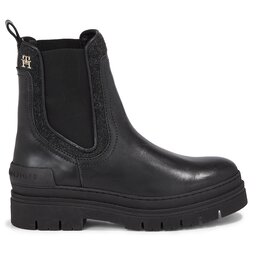 

Челсі Tommy Hilfiger Feminine Felt Chelsea Bootie FW0FW07655 Black BDS, Чорний