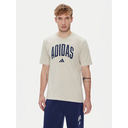 adidas adidas T-Shirt Collegiate Lineage Graphic JM6415 Μπεζ Regular Fit