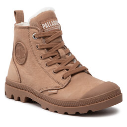 Palladium Schnürstiefeletten Palladium Pampa Hi Zip Wl 95982-254-M Nude Brown