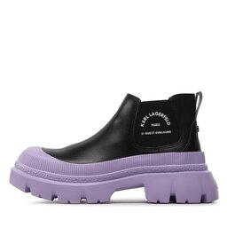 

Челсі KARL LAGERFELD KL43530 Black Leather w/Violet&Aloe, Чорний