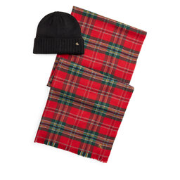 LAUREN RALPH LAUREN Set Schal und Mütze LAUREN RALPH LAUREN 454P23529004 Rot