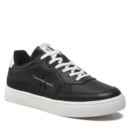 Calvin Klein Jeans Сникърси Calvin Klein Jeans Classic Cupsole Lth-Su Mono YM0YM00432 Black/White 0GJ