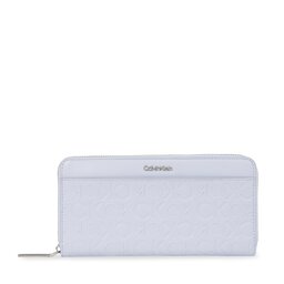 Calvin Klein Portafoglio da donna Calvin Klein Ck Must Lg Z/A Wallet W/Slip Emb K60K611322 Sheer Blue CFX