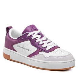 Calvin Klein Jeans Sneakers Calvin Klein Jeans Basket Cupsole Low Lth Mono W YW0YW00876 Amethyst/White/Ghost Grey 0KE