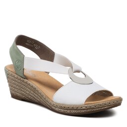 Rieker Sandalen Rieker 624H6-80 Weiss Kombi