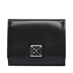 Calvin Klein Cartera Calvin Klein Emblem Hw Medium Trifold LV04F1082G Negro