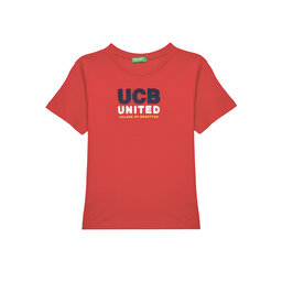 United Colors Of Benetton United Colors Of Benetton Camiseta 3I1XG10JO Rojo Regular Fit