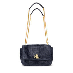 LAUREN RALPH LAUREN Borsetta LAUREN RALPH LAUREN Woven Straw Medium Sophee Shoulder Bag 431920043005 Blu scuro